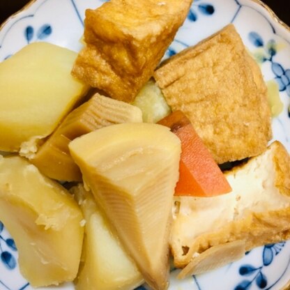 だし汁が染み込んで美味しい煮物が出来ました。ご馳走様でした！レシピありがとうございました(*^^*)